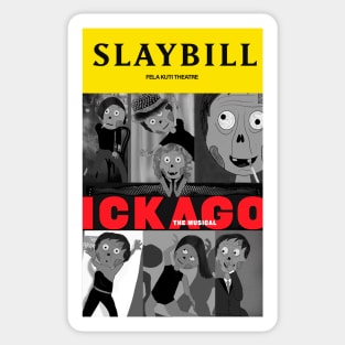 Broadway Zombie Ickago Slaybill Sticker